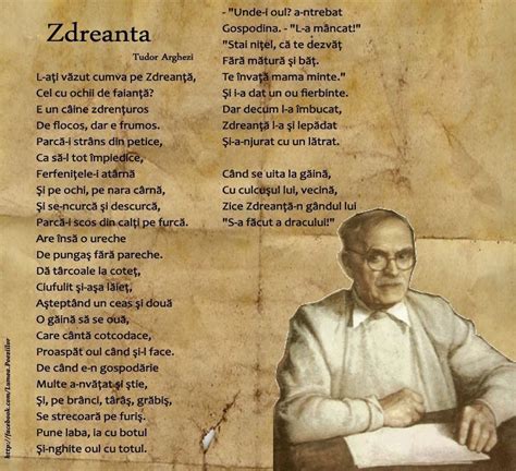 poezii despre zdreanta.